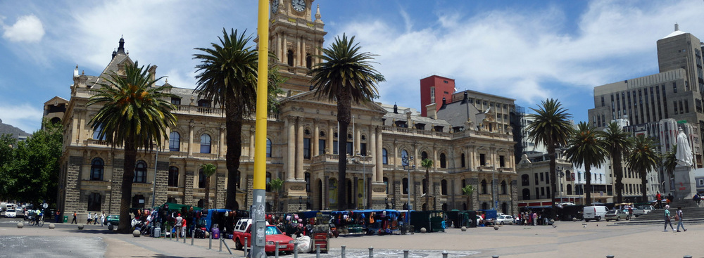 City Hall and City Library.